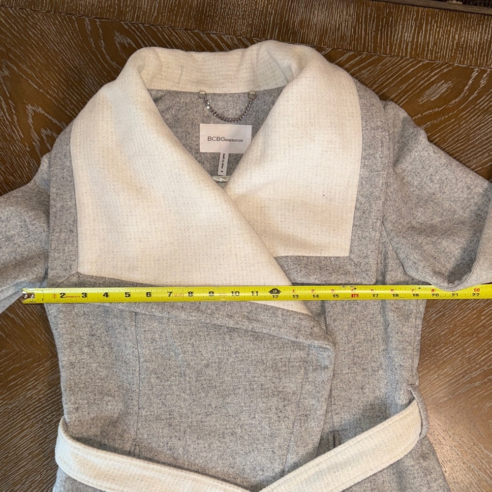 Bcbgeneration Wool Blend Two Toned Jacket In Grey… - image 8